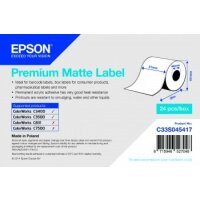 Premium Matte Label - Continuous Roll: 51mm x 35m