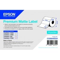 Premium Matte Label - Die-cut Roll: 76mm x 51mm, 650 labels