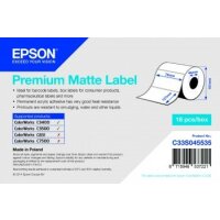 Premium Matte Label - Die-cut Roll: 76mm x 127mm, 265 labels