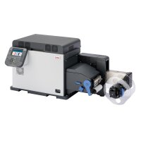 OKI Pro1050 5-farb Etikettendrucker mit wei&szlig;em Toner