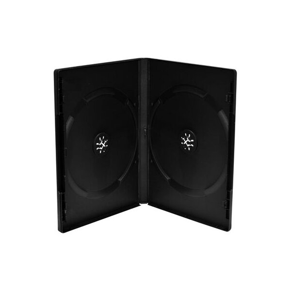 DVDBox 2 DVDs slimline black highgrade