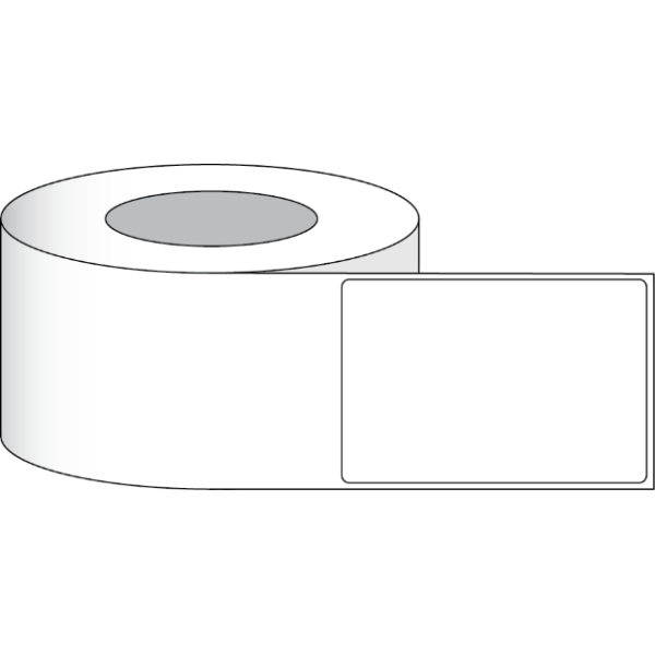 Etikettenrolle - DTM Paper High Gloss (HG) - Gr&ouml;&szlig;e 102 x 152 mm - Kern 51 mm
