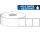 Etikettenrolle - DTM Poly White Gloss (PWG) - Gr&ouml;&szlig;e 76 x 51 mm - Kern 51 mm