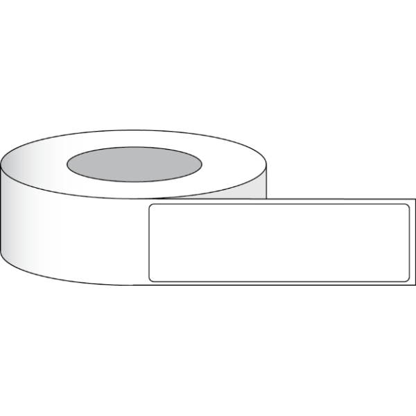 Etikettenrolle - DTM Paper High Gloss (HG) - Gr&ouml;&szlig;e 64 x 152 mm - Kern 76 mm