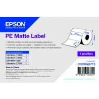 PE Matte Label - Die-cut Roll: 102mm x 76mm, 1570 labels