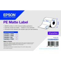 PE Matte Label - Die-cut Roll: 76mm x 127mm, 220 labels