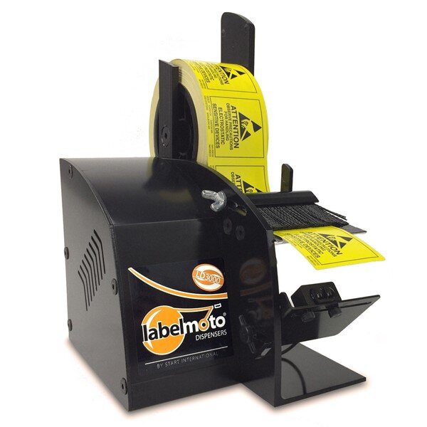 LD3000 - kompakter Etikettenspender f&uuml;r kurze Etiketten bis 76 mm