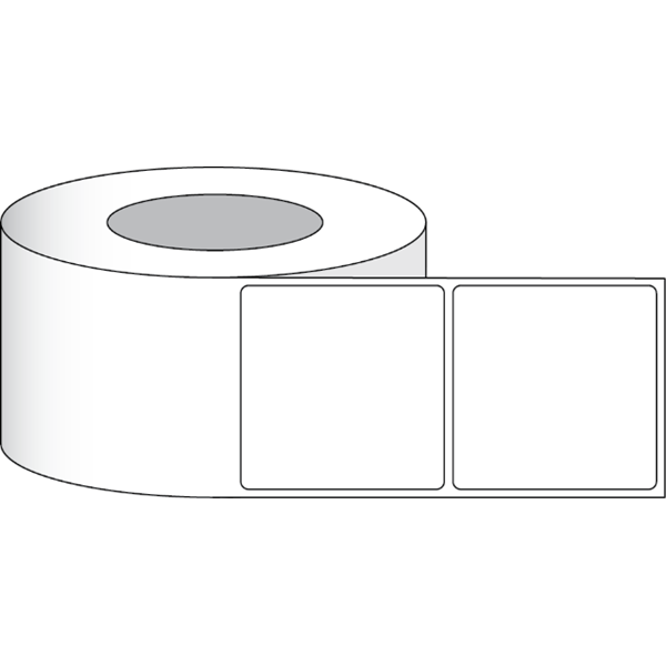 Etikettenrolle - DTM Paper Matte (M) - Gr&ouml;&szlig;e 51 x 51 mm - Kern 76 mm