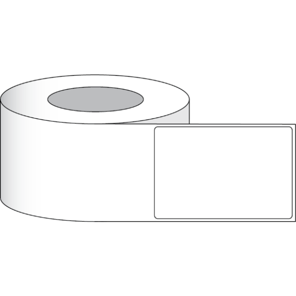 Etikettenrolle - DTM Poly White Gloss (PWG) - Gr&ouml;&szlig;e 102 x 152 mm - Kern 76 mm