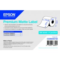 Premium Matte Label - Die Cut Roll: 210mm x 297mm, 200...