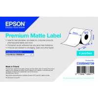 Premium Matte Label - Continuous Roll: 203mm x 60m