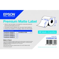 Premium Matte Label - Die-Cut Roll: 105mm x 210mm, 282...