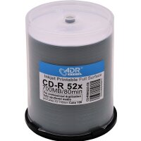 CD-Rohlinge ADR Media bedruckbar InkJet wei&szlig;...