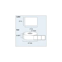 Etikettenrolle - DTM EcoTec Poly Clear Gloss R90 -...