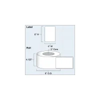Etikettenrolle - DTM EcoTec Poly Clear Gloss R90 -...