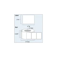 Etikettenrolle - DTM EcoTec Poly Clear Gloss R90 -...