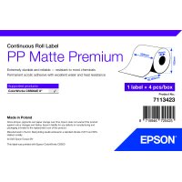 PP Matte Label Premium, Continuous Roll, 210mm x 55m