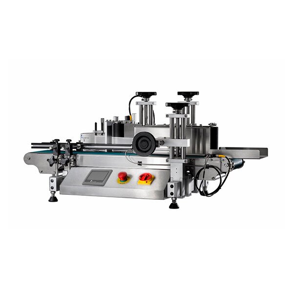 ELF-50 vollautomatische Flaschen Etikettiermaschine - platzsparende Etikettierung von Flaschen, Dosen, Gl&auml;ser und andere zylindrische Verpackungen