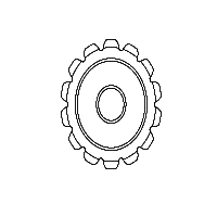 Sprocket (10T) w/set screw (for 253 roller)