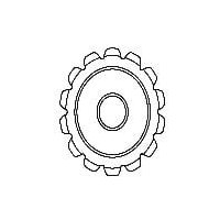 Sprocket (12T) w/set screw (for 259 roller)