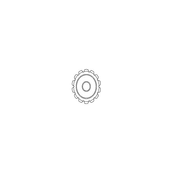 Sprocket (18T) w/set screw (for 261 roller)