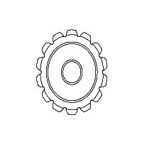 Sprocket (18T) w/set screw (for 261 roller)