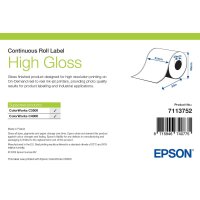 High Gloss Label - Continuous Roll: 51mm x 33m