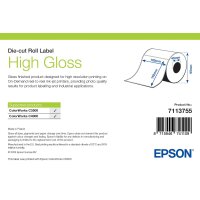 High Gloss Label - Die-cut Roll: 102mm x 152mm, 210 labels