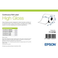 High Gloss Label - Continuous Roll: 102mm x 60m